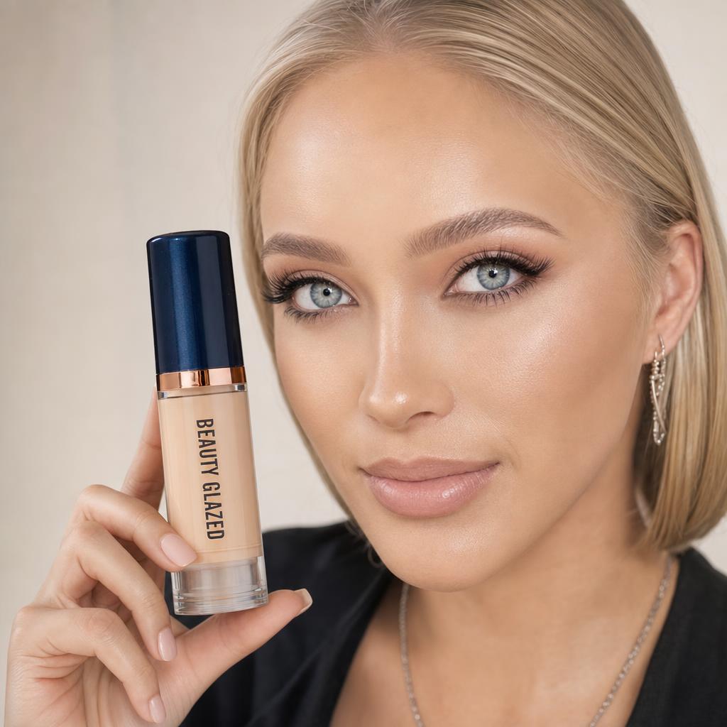 Acabado de alta cobertura y aspecto natural con la base Beauty Glazed